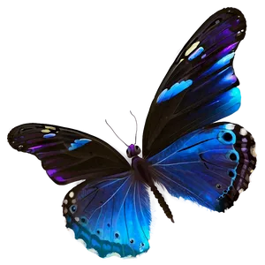 Blue Glow Butterfly PNG Tdy90 PNG