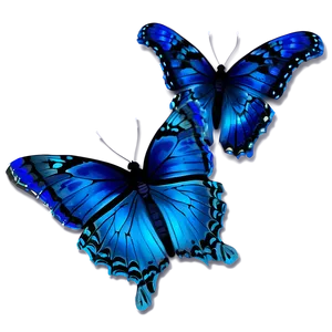 Blue Glow Butterfly PNG Vpw