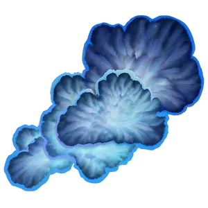 Blue Glow Cloud PNG Jug