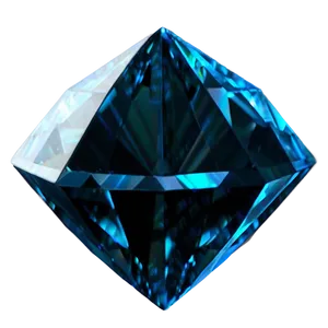 Blue Glow Diamond PNG Fcg