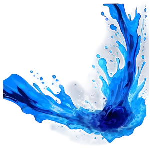 Blue Glow Splash PNG 06122024