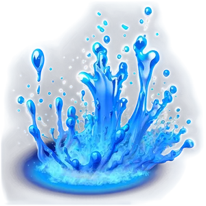 Blue Glow Splash PNG 06122024