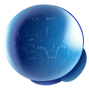 Blue Gradient Sphere Png 06202024 PNG image