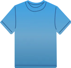 Blue Gradient T Shirt Graphic PNG image