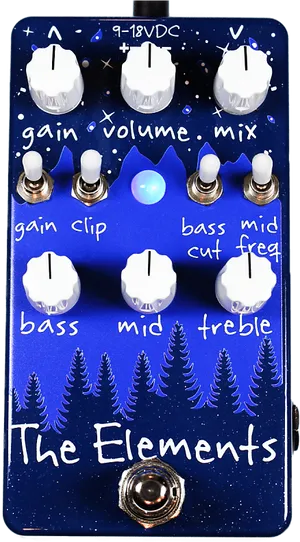 Blue Guitar Pedal The Elements PNG image