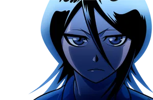 Blue Haired Anime Character Wallpaper