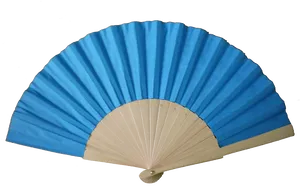 Blue Handheld Folding Fan.png PNG image