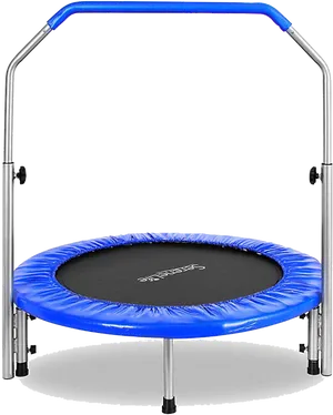 Blue Handled Fitness Trampoline PNG image