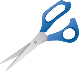 Blue Handled Scissors Graphic PNG image