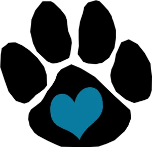 Blue Heart Graphic PNG image
