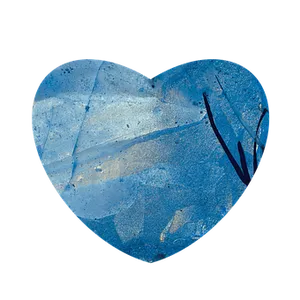 Blue Heart Shaped Gemstone