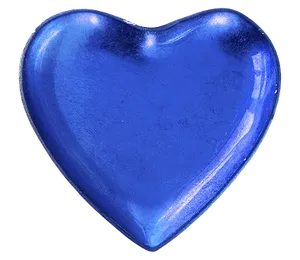 Blue Heart Shaped Object