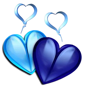 Blue Hearts Png Bao42 PNG image