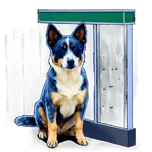 Blue Heeler At Vet PNG Qpt15 PNG
