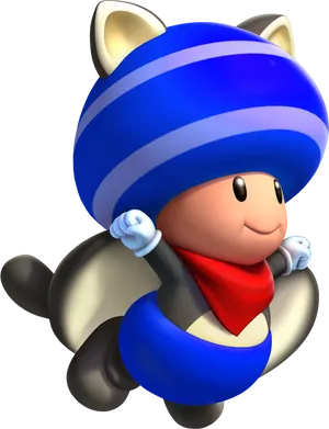 Blue Helmeted Character Costume