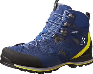 Blue Hiking Boot Gore Tex PNG image
