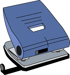 Blue Hole Puncher Illustration PNG image