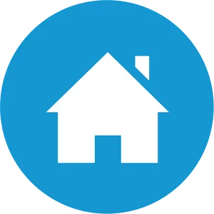 Blue Home Icon PNG image