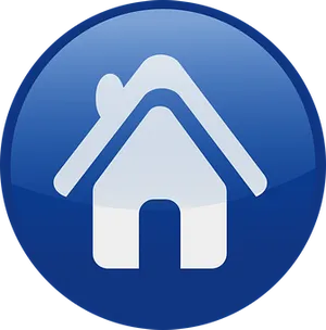 Blue Home Icon PNG image