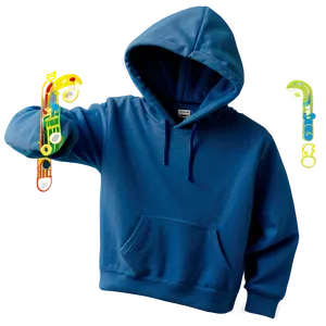 Blue Hoodie Strings Png 82 PNG image