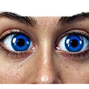 Blue Humanoid Eyes PNG Fqe