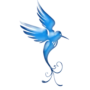 Blue Hummingbird Artwork