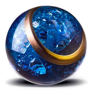 Blue Ice Ball PNG 06132024 PNG