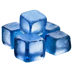 Blue Ice Cube PNG Vws14