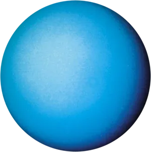 Blue Ice Giant Uranus Planet PNG image