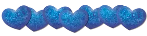 Blue Ice Hearts Row
