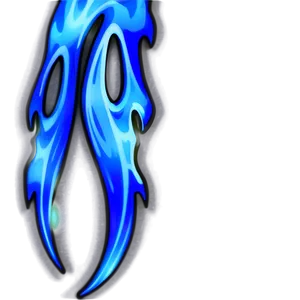 Blue Inferno Flames Png 06122024 PNG image