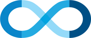 Blue Infinity Symbol Graphic PNG image