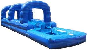 Blue Inflatable Water Slide PNG image