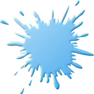 Blue Ink Splash Black Background