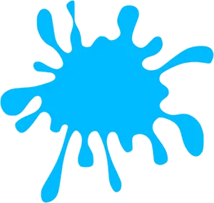 Blue Ink Splash Graphic PNG image