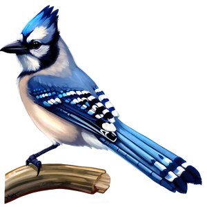 Blue Jay Digital Art Png 06262024 PNG image