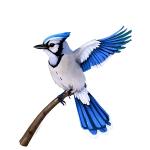 Blue Jay With Open Wings Png 63 PNG image