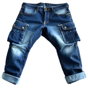 Blue Jeans With Cargo Pockets PNG 48 PNG
