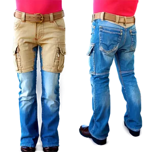 Blue Jeans With Cargo Pockets PNG Kqc PNG