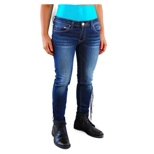 Blue Jeans With Fringe PNG Uqp7 PNG