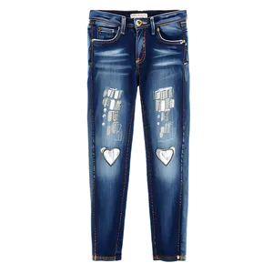 Blue Jeans With Rhinestones Png 40 PNG image