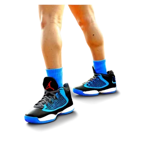 Blue Jordan Basketball Shoes Png Eje40 PNG image