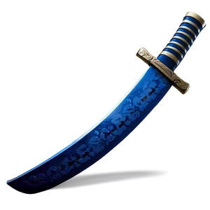 Blue Katana PNG Yec