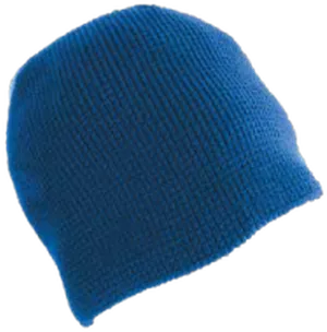 Blue Knit Beanie Hat PNG image