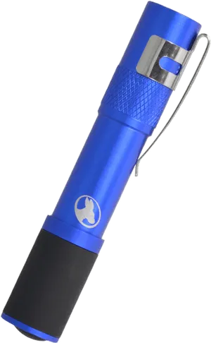 Blue L E D Flashlight Portable PNG image