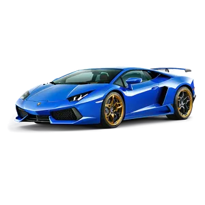 Blue Lamborghini PNG 81