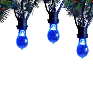 Blue Led Christmas String Lights Png 06292024 PNG image