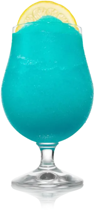 Blue Lemonade Glass Slice PNG image
