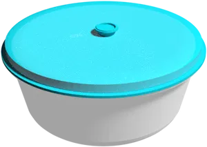 Blue Lid Plastic Tiffin Container PNG image