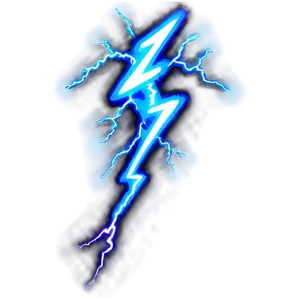 Blue Lightning Zap Png 06282024 PNG image